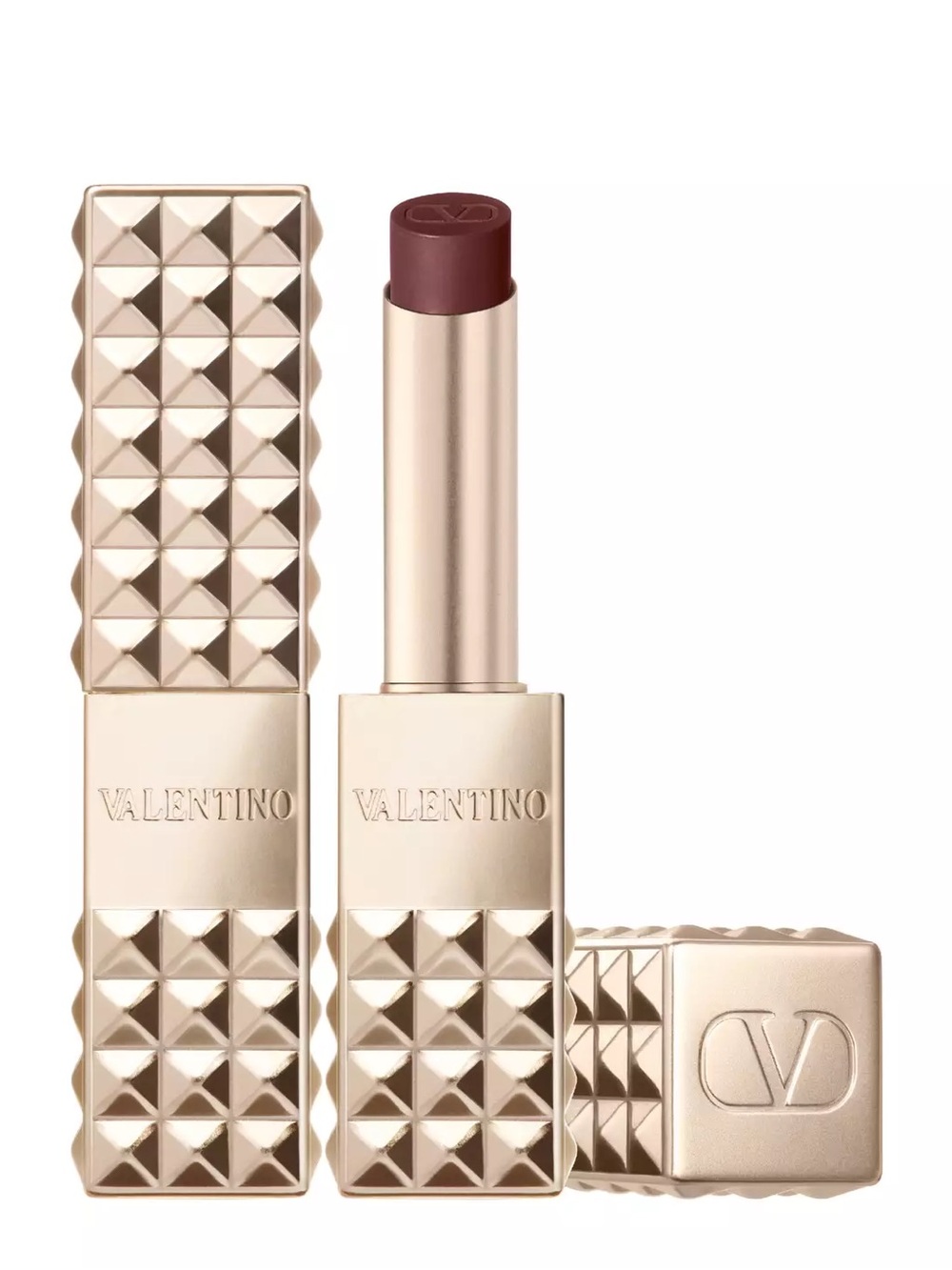 SPIKE VALENTINO BUTTERY MATTE LIPSTICK - COLOR 196A - DRAMATIC BROWN